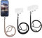 Olliwon Universale Handykette, Handy Halsband Lanyard (3 Stück) Smartphone Necklace für Handyhülle mit meisten Smartphones Schwarz/Schwarzes Gold/Rainbow
