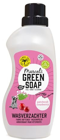 Marcel's Green Soap - Adoucissant Patchouli & Canneberge - Assouplissant - Sans plastique ni huile de palme - Végétalien - 750ml