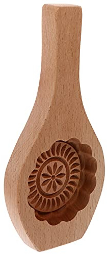 UPKOCH 1pc Wooden Flower Moon Cake Mould -grade Baking Tool for Homemade Desserts Easy Demoulding Reusable Kitchen Accessory for Creative Moon Cake Making