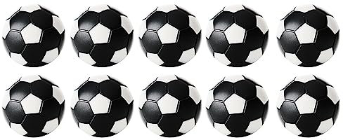 Robertson Kickerball Winspeed 35 mm 10er Set schwarz-weiß, farbecht, Abriebfest und langlebig, für Tischfußball und Tischkicker