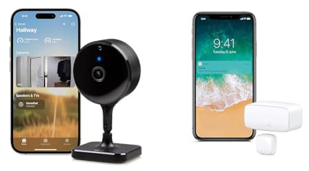 EVE Cam - Caméra intérieure Intelligente, résolution 1080p, Wi-FI, confidentialité absolue & Door & Window – Smart Contact Sensor for Doors & Windows, Notifications (Open/Closed State)