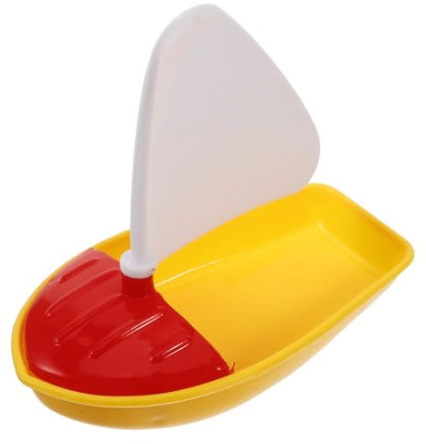 Toyvian 1pcs Boat Bath Toy for Kids Toddlers, Plastic Toy Boat Bathtub Sailboat Toy Floating Boat Toy for Kids Pool Outdoor Water Play Summer Beach Toys
