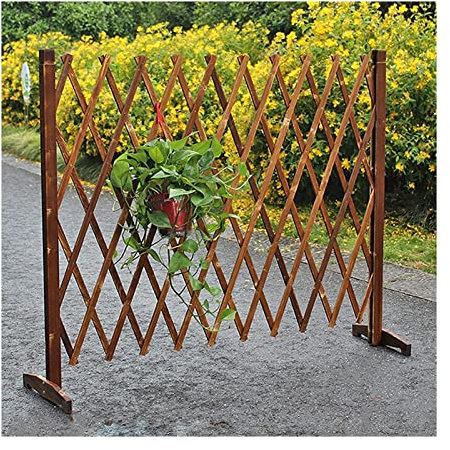 Clôture de jardin en bois pour animaux domestiques - Treillage décoratif pour pelouse, balcon, cour - Clôture autoportante pour arbre de Noël (H x L 150 x L210 cm)