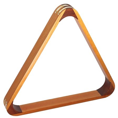 GSE Games & Sports Expert Triangle de billard 2 tons en bois massif ou diamant pour boules de billard de 5,3 cm (support triangulaire)