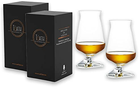 The Tuath, Official Irish Whiskey Tasting Glasses from Ireland, Whiskey Glasses To Enhance Your Drinking Experience, Set of 2