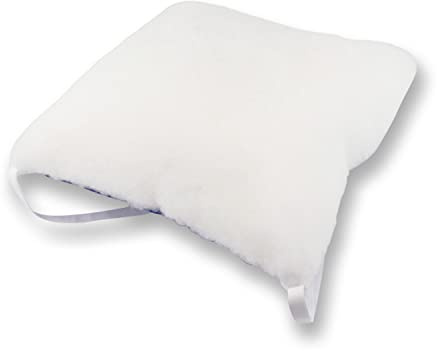 Mobiclinic®, Cojín antiescaras Cuadrado, Marca española, para Silla, Sofá, De Ruedas, Prevención úlceras por presión, Reduce en coxis, Hemorroides, Almorranas, Color Blanco