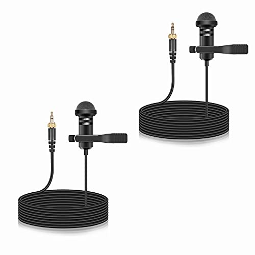 2-Pack Lavalier Microphone for Rode Wireless Pro, Go 2, Go 3 Transmitters