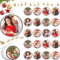 20 Stück Transparente Weihnachtskugeln Ornamente Kunststoff Kugeln zum Aufhängen Durchsichtig Hängend Weihnachtsbaum Bälle Ornament mit Gold Seil für Foto Bilder Weihnachten Basteln Deko