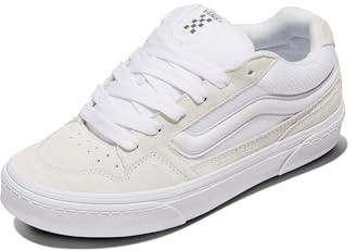 Vans Femme Caldrone Shoe | Chunky Low-Top Fashion Sneakers with Retro-Inspired Style Basket, Suede/Mesh White, 42.5 EU