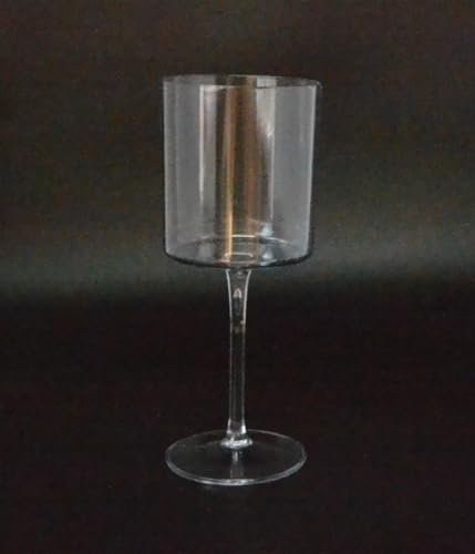 Z&H DOBLE - Copas de vino de plástico, copas cuadradas, 2 copas de vino, copas de picnic, 400ml