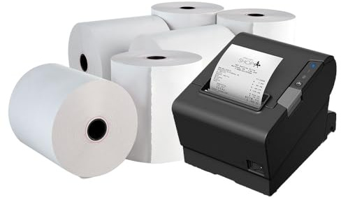 Thermal Paper Till Rolls for All EPOS Receipt Printing Machines Cash Register 80mm x 70mm (20 Rolls)