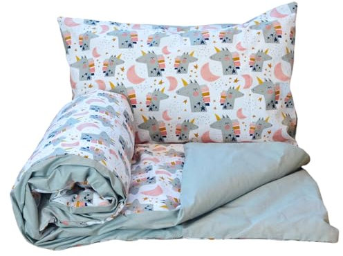 Reversible 2pcs Baby Bedding Set Duvet Cover + Pillowcase 120x90cm for COT (1)