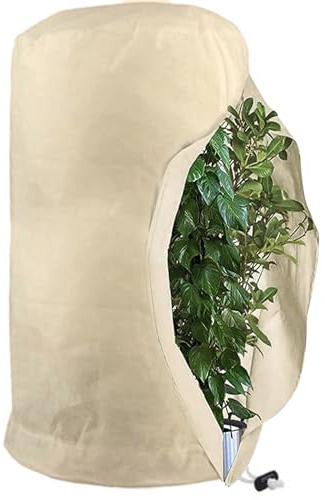 Saco para plantas en maceta, 140 x 200 cm, protección contra heladas y desgarros, protección de invierno para plantas en macetas, protección de plantas