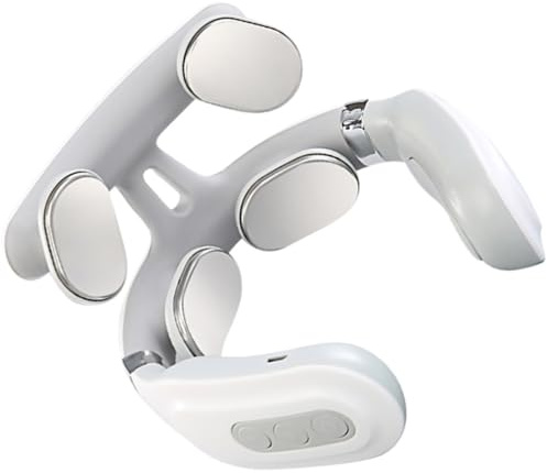 EXHUMKY Smart Nackmassageapparat med Flytande Massagehuvud och Temperatur Varmkompress för Hem och Avkoppling för Nacke och Axlar
