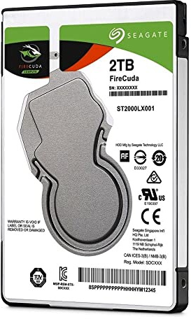 Seagate 2.5-Inch 2 TB FireCuda Internal SSHD Hard Drive for PC/PS4 - Silver