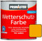 Primaster Wetterschutzfarbe 2,5L Gelb Holzfarbe UV-Schutz Wetterschutz