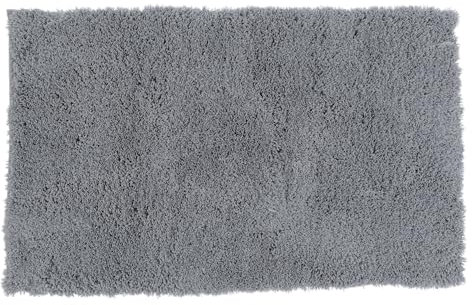 CB Home & Style Badematte Badteppich Badvorleger flauschig Duschmatte Duschteppich Antirutschmatte Badewannenmatte (Grau, 40x60cm)