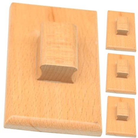 HONITANO 2 Paires de Blocs de Sable en Bois pour L'apprentissage des Percussions, Instruments de Musique pour Enfants, Jouets Et Castagnettes pour L'éducation Musicale des Tout-Petits en