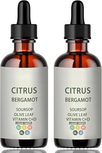 Estratto di Bergamotto Citrato con Foglia d’Olivo, Vitamine, 2PCS