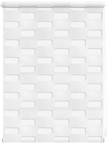 Lichtblick Doppelrollo Klemmfix ohne Bohren, Arena, Blickdicht, Klemmträger-Montage, Sichtschutz, Wandmongtage, Deckenmontage, für Fenster Weiß, 100 cm x 150 cm (B x L)