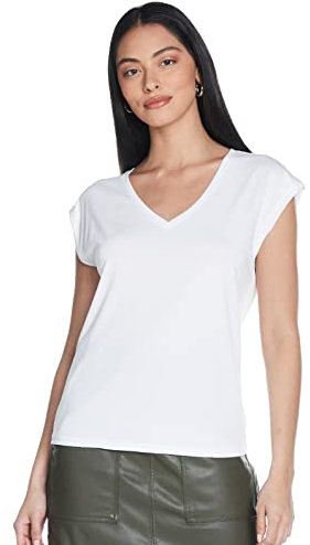 VERO MODA VMFILLI SS V-Neck Tee GA NOOS