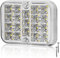 AGRISHOP 1piece Led Luce Di Retromarcia 12v24v Rimorchio,Veicolo Fanale Retromarcia 19 LEDs Omologato Impermeabile Per Roulotte Camion