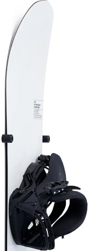 Arkorus [NY] (4 st) Väggmontering av snowboard – skadefri snowboardhängare, modern flytande vertikal ställ, klämma krok hållare för att säkert förvara, hänga och visa snöbrädor, redskapsorganiserare