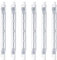 Litinliv 6 Pièces R7S Ampoule Halogène 118mm 200W 220V, Dimmable Blanc Chaud 2700K, Tige Halogène R7S pour Spot de Bâtiment, Eclairage Paysage et Travail, Salon