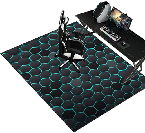 Alfombrilla Silla Alfombrilla para Silla de Oficina para Computadora de Madera Dura Protector de Silla de Escritorio Protector Suelo Silla Ruedas de Piso Duro Alfombra Silla Gaming 70 x 90 cm