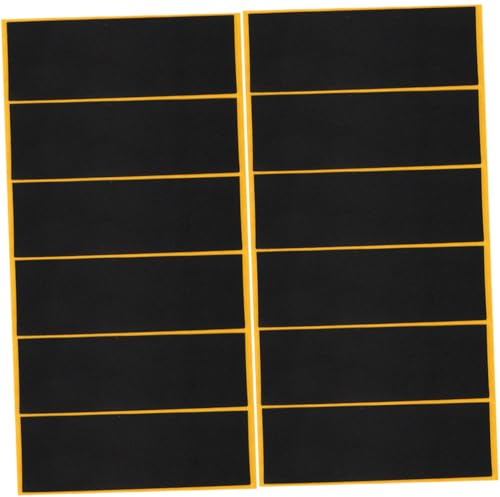 GARVALON 12 Piezas Cinta de Espuma Adhesiva Antideslizante para Fingerboard Negra Accesorios para Patinetes de Dedos Agarre Mejorado para Skate Dedos y Skateboard
