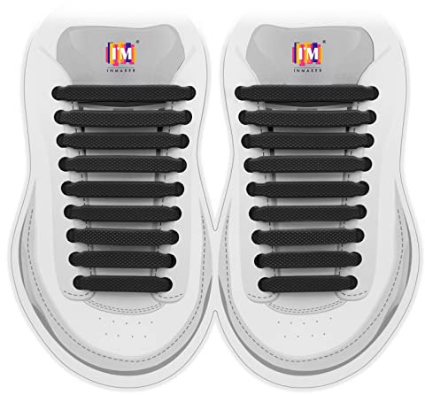 INMAKER No Tie Lacets de Chaussure pour Unisexe Enfants et Adultes Shoe Laces élastiques sans nœud pour Chaussures de Sport running Sports Shoes Sneaker Conseil Bottes