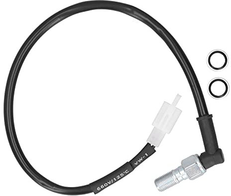 Interruptor de Luz de Freno Hidráulico, Interruptor de Luz de Presión del Interruptor de Freno Hidráulico Reemplazo del Interruptor de la Lámpara de Luz para la Mayoría de las Moto(Con enchufe)