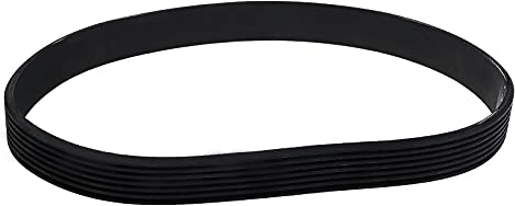 YINETTECH Cinghia di trasmissione in gomma nera per tosaerba 7PJ437, larghezza 16,4 mm, circonferenza 437 mm, cinghia dentata ad anello chiuso, compatibile con tosaerba Spear & Jackson S1334ER