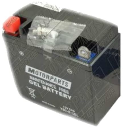 BATTERIA MOTORPARTS MINARELLI YB9-B-GEL 12V 9 AH COMPATIBILE CON PIAGGIO VESPA PX 150 2T 11 > 16 SPECIFICA MOTO SCOOTER COMPLETA SENZA MANUTENZIONE GEL