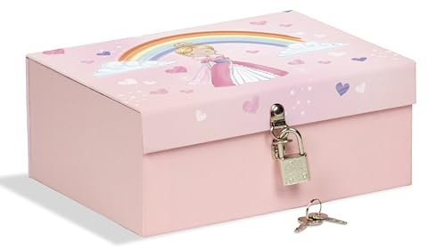Låsbox 18,5 x 14 x 7,5 cm perfekt för hemligheter, smycken och figurer