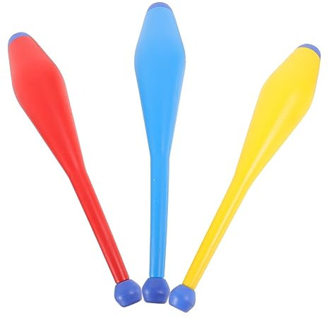 ibasenice 3-teiliges Jonglierset Zirkus-Trainings-Requisiten Jonglierkeulen Für Die Bühne