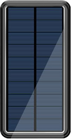 Banco de energía solar, cargador portátil de alta capacidad, batería externa impermeable de 50000 mAh, carga rápida, banco solar ligero, cargador de teléfono alimentado por energía solar para teléfono