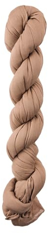 TOUTACOO, Foulard, Chèche, Echarpe, Tressé, 100% coton, Unisex - Couleur 7- Camel