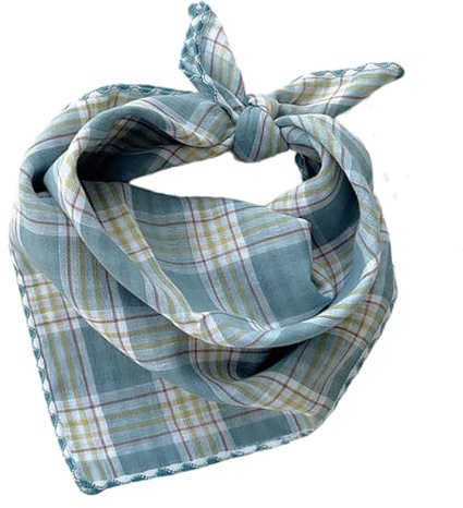 Pemilosci Double Layers Two Tones Design Dog Cotton Bandana Bibs Scarf