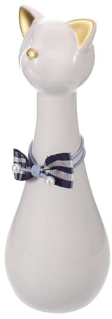 Toyvian Urne Funéraire en Céramique Blanche de Chat Joint Étanche, Petite Boîte à Cendres pour Animaux de Compagnie, Urne Commémorative Portable pour Chats et Chiens, Souvenir Respectueux