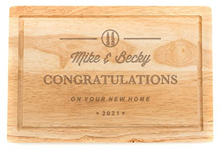 Personalised Cheese Board or Chopping Board - Personalised Wedding, Valentines or Anniversary Gift - Personalised Housewarming gift for couples or families - SLATE OR WOOD Available
