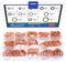 Glarks 300Pcs 12 Size Metric Flat Ring Copper Sealing Washers Assortment Set