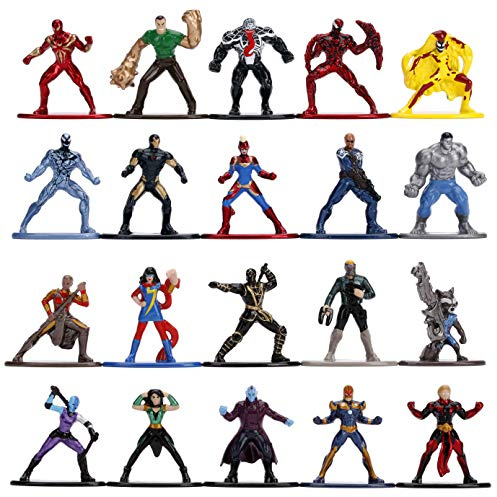 Jada Toys Nano METALFIGS Marvel 20-Pack Wave 3, 1.65 Die-Cast Collectible Figures 30795