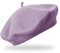fiebig Baske aus 100% Reiner Wolle | Barett in One Size & Woll Qualität | Wollbaske in vielen Farben (One Size, Flieder)