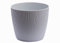 Home Garden Ornaments Decorative Small Plant Pots Indoor – Striped Indoor Plant Pot for Home and Garden (Diameter 13.5cm, Light Grey)