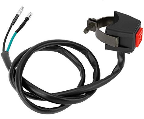 Interruttore a pulsante universale per manubrio moto 7/8 pollici pulsante clacson interruttore con cavo