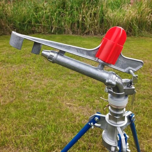Garden Sprinkler, 2 Inch Agriculture Irrigation Spray Sprinkler Farm 360° Rotary Adjustable Watering Sprinklers Large-Area Watering Spray for Farms, Orchards, Tea Gardens (26-36 Metres Spray Radius)