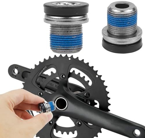 LPZMPZ 2 Stück Kurbelschraube Tretkurbel Schrauben M15 Fahrrad Innensechskant Kurbelschrauben mit Dichtungsring Kurbelarmschrauben Tretlager Schrauben für E-Bike MTB BMX