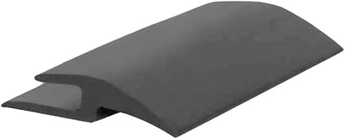 Roppe Vinyl Ceramic Wood Carpet Transition Profile #182, Charcoal, 3/8 H X 12' L X 1-1/2 W