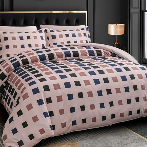 Grace Super King Duvet Set - Premium Microfiber Superking Duvets Sets (260 x 220 cm) 3 PCs - Ultrasoft Hypoallergenic Reversible Quilt Cover Bedding Set With Zipper Closure